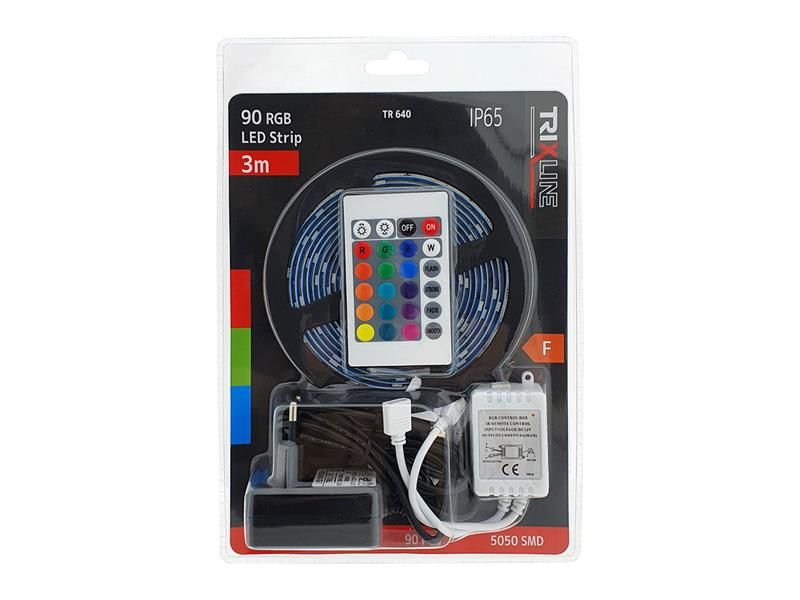 LED pásik 12V 5050 30LED/m IP65 10,8 W TRIXLINE TR 640 RGB 3m