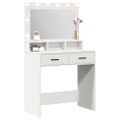vidaXL Toaletný stolík Biela 79 x 41 x 135 cm Kompozitné drevo