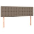 vidaXL Boxspring posteľ s matracom sivohnedý 140x190 cm látka