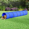 vidaXL Tunel pre psa modrý Ø 50x300cm polyester