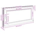 vidaXL Otočné a sklopné okno do suterénu RISOR 120 x 60 cm PVC a sklo