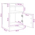 vidaXL Nočné stolíky 2 ks Dub sonoma 40 x 36 x 60 cm Kompozitné drevo
