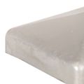 vidaXL Pyramídové krytky na plotové stĺpiky 6 ks 81x81 mm pozinkovaný kov
