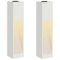 vidaXL Solárna LED chodníková lampa 2 ks Teplá biela 18 x 18 x 80 cm