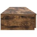 vidaXL Zásuvky pod posteľ so zásuvkou Dymová dub 140 x 36,5 x 16,5 cm