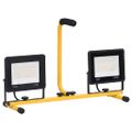vidaXL LED reflektor s rukoväťou 2x50 W teplé biele svetlo