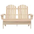 vidaXL 2-miestna záhradná stolička Adirondack jedľový masív