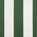 vidaXL Rám markízy Zelená a biela 250 x 200 cm Polyester s PU povrchom