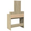 vidaXL Toaletný stolík so zrkadlom dub sonoma 80x41x144,5 cm