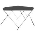 vidaXL Strieška Bimini s 3 oblúkmi, antracitová 183x160x137 cm
