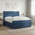 vidaXL Posteľ boxspring s matracom Modrá 140 x 200 cm Látka