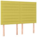 vidaXL Čelo postele zelené 144x5x118/128 cm látkové