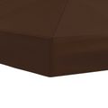 vidaXL Kryt na altánkovú strechu 6 x 3 m Hnedá Polyester 190 gsm