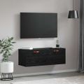 vidaXL Nástenná skrinka 100 x 36,5 x 35 cm Kompozitné drevo Čierny dub