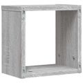 vidaXL Stenné police 2 ks Sivý Sonoma 26 x 15 x 26 cm Kompozitné drevo