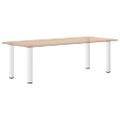 vidaXL Nohy konzolového stolíka 4 ks biele 72-74 cm oceľové