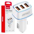 Nabíjačka do auta 3x USB-A 30W 12/24V AMiO-03889