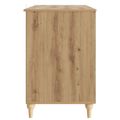 vidaXL Stôl Dub artisan 142,5 x 50 x 75 cm Kompozitné drevo