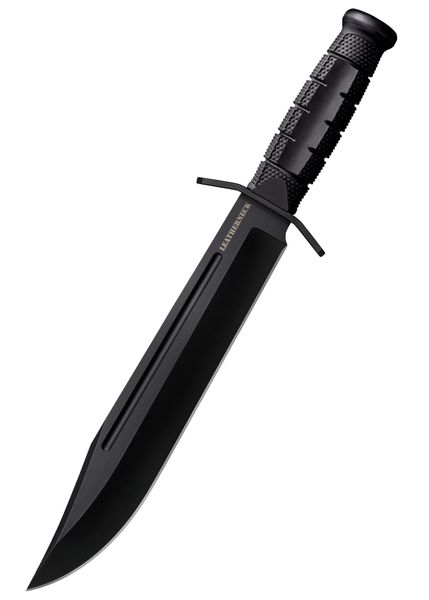 Cold Steel FX-LTHRNK LEATHERNECK BOWIE outdoorový nôž 26,7cm, celočierny, Griv Ex, puzdro