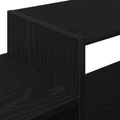 vidaXL Nástenný TV kabinet Nástenná montáž Čierny dub 140 x 28 x 21 cm