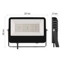 LED reflektor AVENO čierny, 48W neutrálna biela