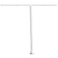 vidaXL Súprava markízových stĺpikov biela 300x245 cm železo
