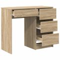vidaXL Stôl Sonoma dub Kompozitné drevo 90 x 37,5 x 75 cm