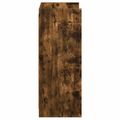 vidaXL Skriňa na topánky Dymový dub 48 x 36 x 92 cm Kompozitné drevo