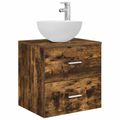 vidaXL Set kabinetov do kúpeľne 3 ks Dymový dub 49,5 x 41 x 64,5 cm