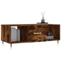 vidaXL Konferenčný stolík dymový dub 102x50x40 cm kompozitné drevo