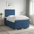 vidaXL Posteľ boxspring s matracom Modrá 120 x 200 cm Látka
