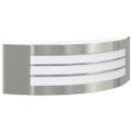 vidaXL Exteriérové nástenné svietidlo Strieborná 32 x 10 x 10 cm