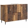 vidaXL Servírovacia skriňa so zásuvkou Staré drevo 89 x 34,5 x 62 cm