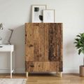 vidaXL Servírovacia skriňa Staré drevo 66 x 34,5 x 95 cm