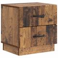 vidaXL Nočný stolík Staré drevo 43 x 34,5 x 44,5 cm Kompozitné drevo