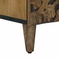 vidaXL TV skrinka Hnedá 105 x 33,5 x 46 cm Masívne mango drevo
