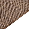 vidaXL Vonkajší koberec s plochým tkaním 80x150 cm hnedý