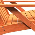 VidaXL záhradné stoličky Adirondack 2 ks Vosk Hnedá Masívne drevo