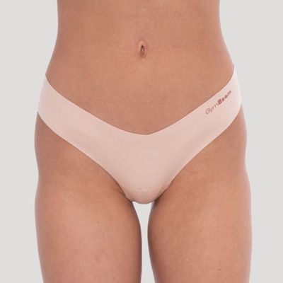 Bezšvové nohavičky Comfy 3Pack Beige - GymBeam, veľkosť XS