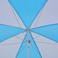 vidaXL Plážový slnečník modro-biely 180 cm látkový