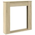 vidaXL Obloženie krbu dub sonoma 100x20x100 cm kompozitné drevo