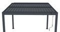 Bioklimatická pergola G21 Austin 3x3 m, antracitová hliníková