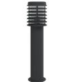 vidaXL Vonkajšie stojace lampy zásuvka 3 ks čierne 60 cm nehrdz. oceľ