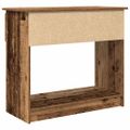 vidaXL konzolový stolík so zásuvkami staré drevo 85,5x38,5x74,5 cm