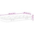 vidaXL Taštičkový pružinový matrac stredne tvrdý 80x200 cm