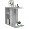 vidaXL Príručný stolík sivý dub sonoma 50x30x50 cm spracované drevo