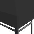 vidaXL Strieška na altánok 270 g/m², 4x3 m, čierna