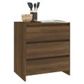 vidaXL Komoda hnedý dub 70x41x75 cm spracované drevo