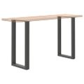 vidaXL Nohy barového stola v tvare U, 2 ks, antracitové, 40 x (90-91) cm, oceľové