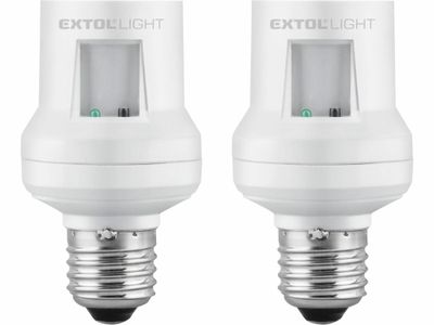 Objímka na žárovku s dálkovým ovládáním, 2ks, max. 60W žárovka, E27 EXTOL-LIGHT